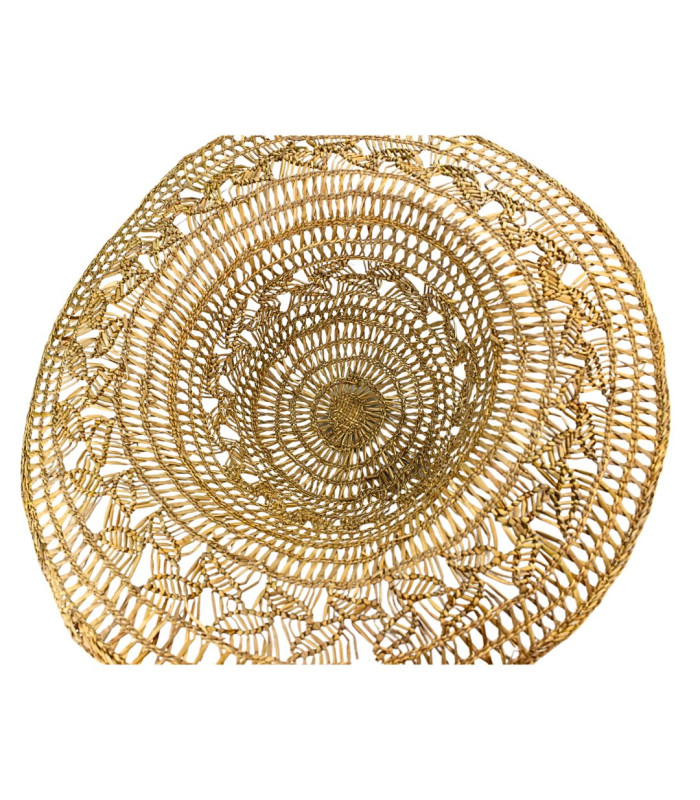 CAPELINE AJOURÉE EN FIBRES NATURELLES