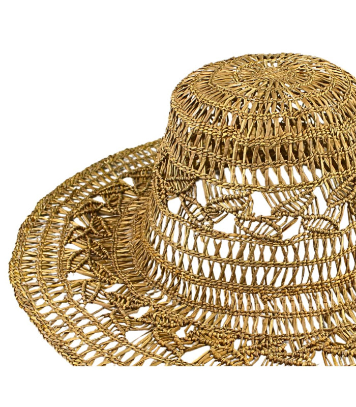 CAPELINE AJOURÉE EN FIBRES NATURELLES