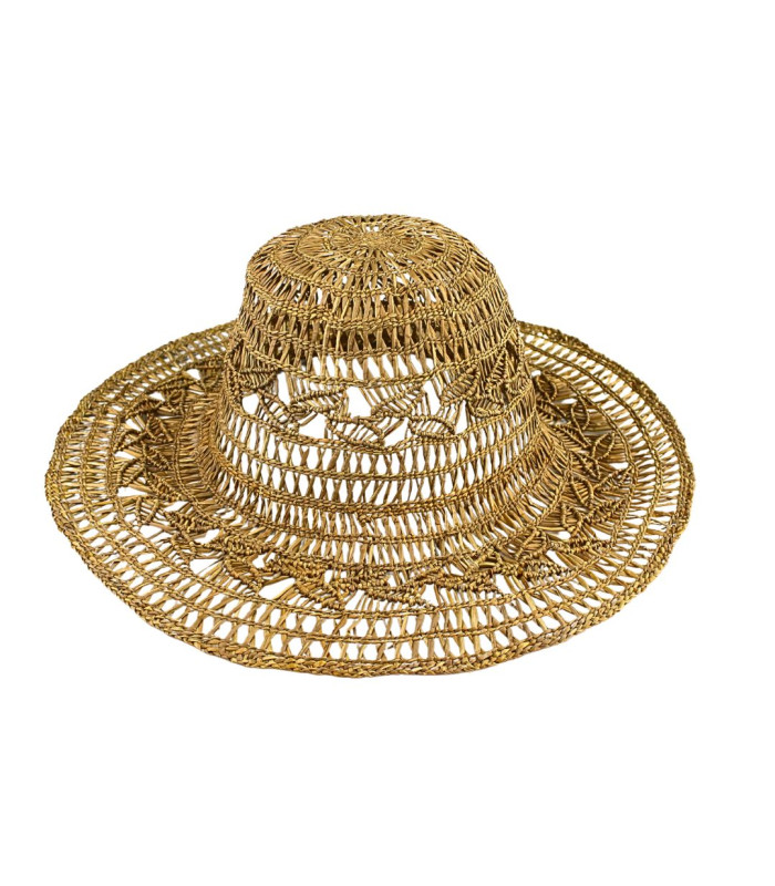 CAPELINE AJOURÉE EN FIBRES NATURELLES