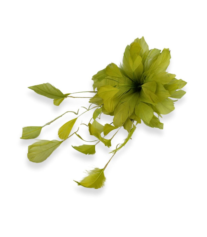 FLEUR EN PLUMES DE CANARD