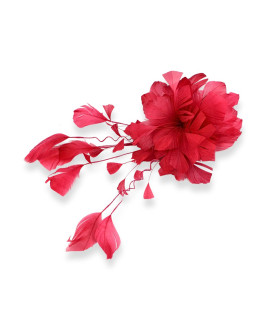 FLEUR EN PLUMES DE CANARD