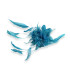 MONTAGE FLEUR EN PLUMES DE COQ