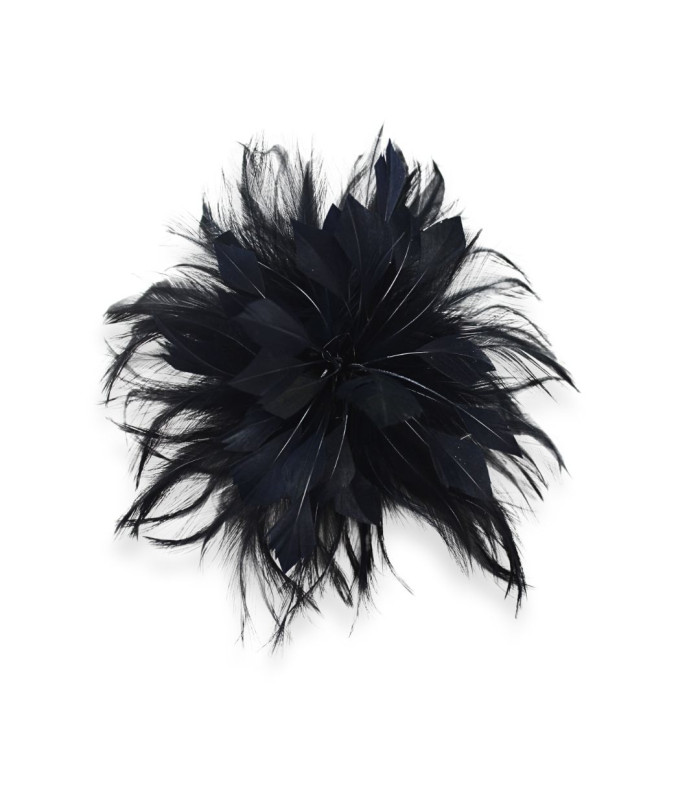 FLEUR EN PLUMES DE COQ