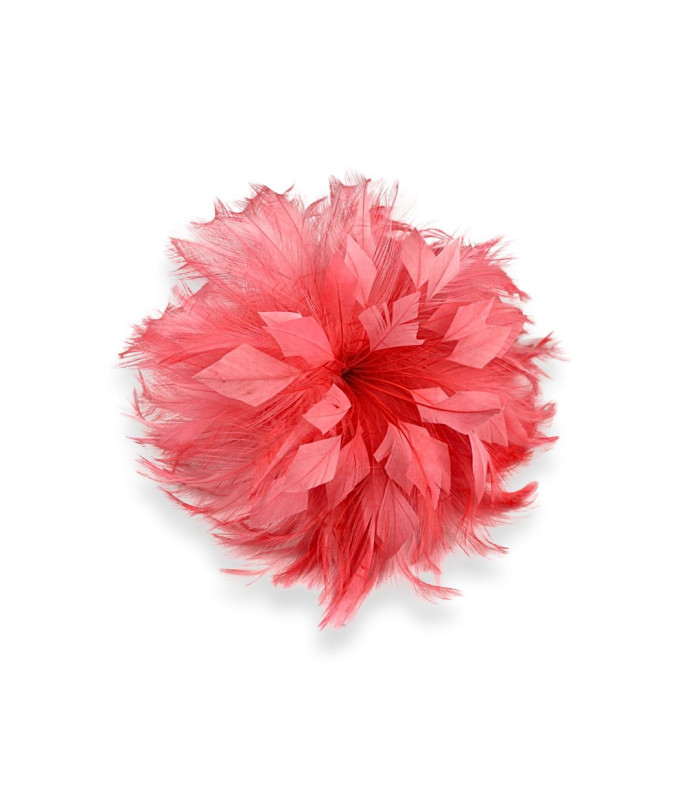 FLEUR EN PLUMES DE COQ