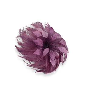 FLEUR EN PLUMES DE COQ