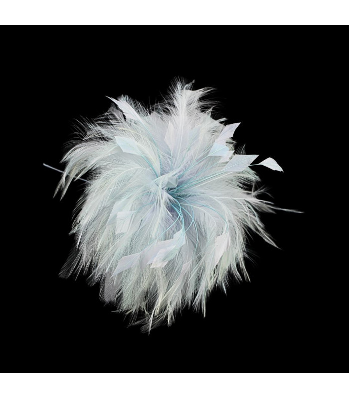 FLEUR EN PLUMES DE COQ