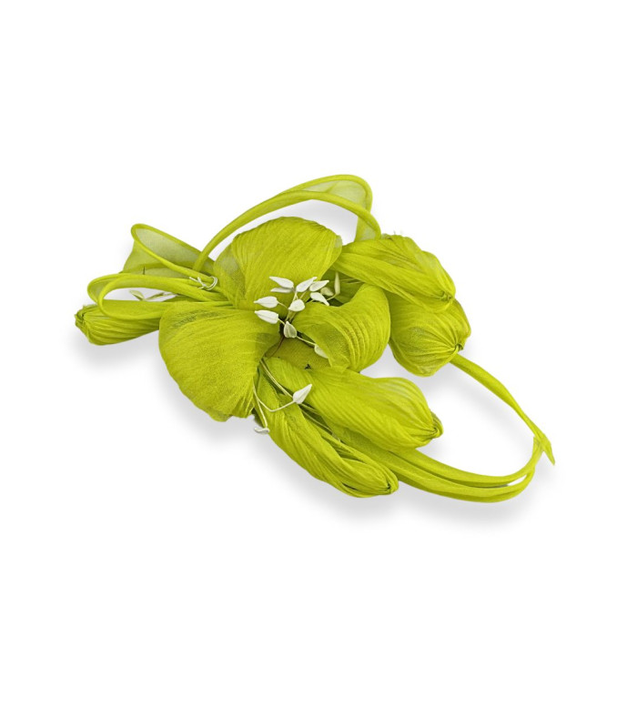 FLEUR EN ORGANZA AVEC ETAMINES