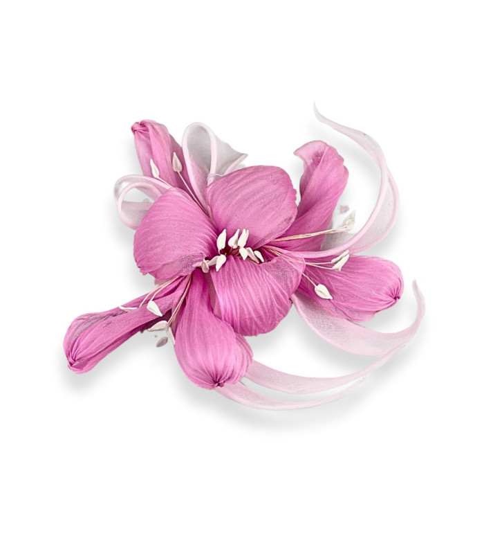 FLEUR EN ORGANZA AVEC ETAMINES