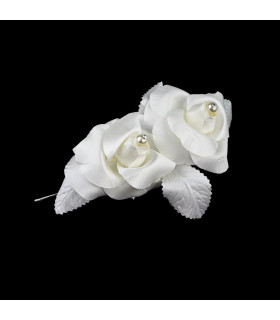 RAMILLET DOUBLE DE ROSES EN TISSU