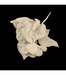 RAMILLET DE 3 FLEURS EN TISSU