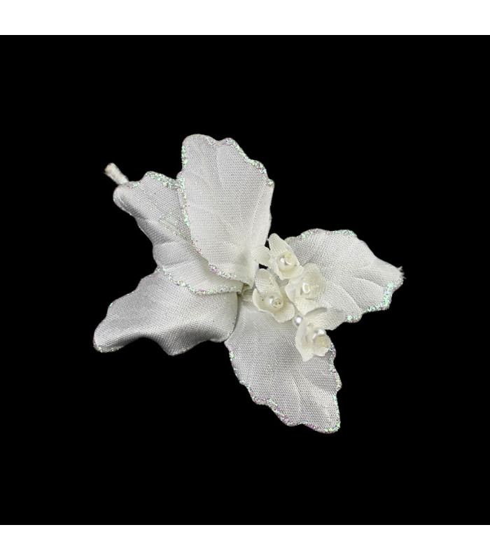 MINI FLEUR EN TISSU AVEC PAILLETTES