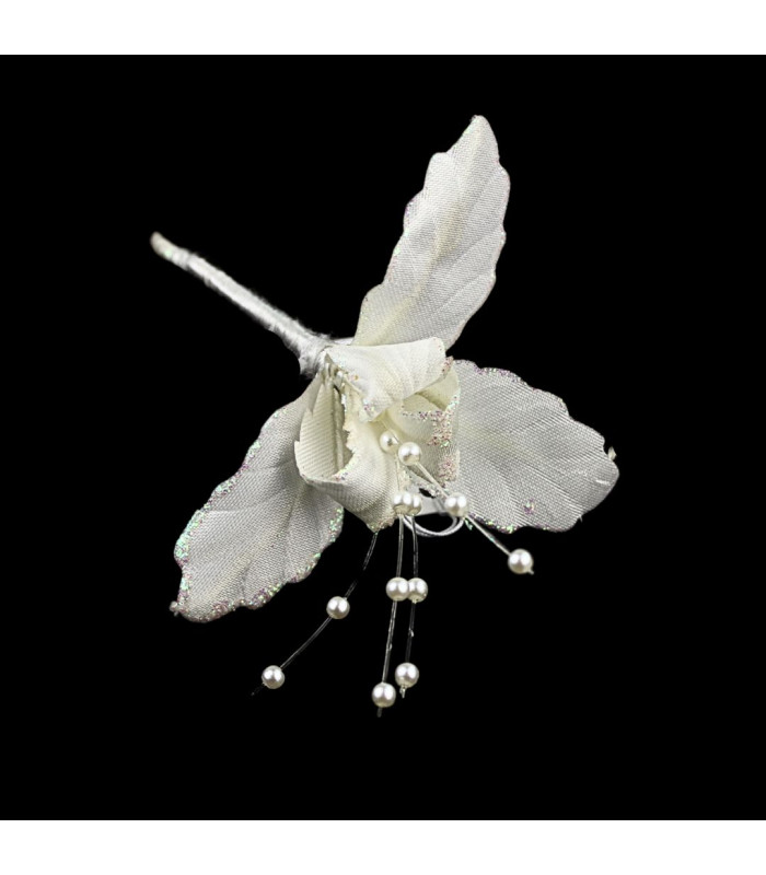 MINIFLEUR EN TISSU AVEC PAILLETTES