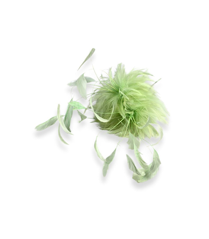 ARRANGEMENT DE PLUMES DE COQ 32CM