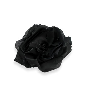 FLEUR EN TISSU NOIR