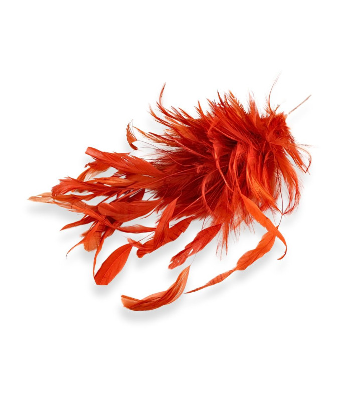 ARRANGEMENT DE PLUMES DE COQ 32CM