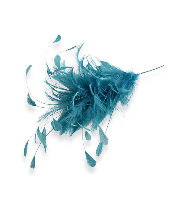 ARRANGEMENT DE PLUMES DE COQ 32CM