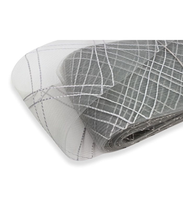 CRIN DOUBLE LOSANGE AVEC RAFIA 15 CM