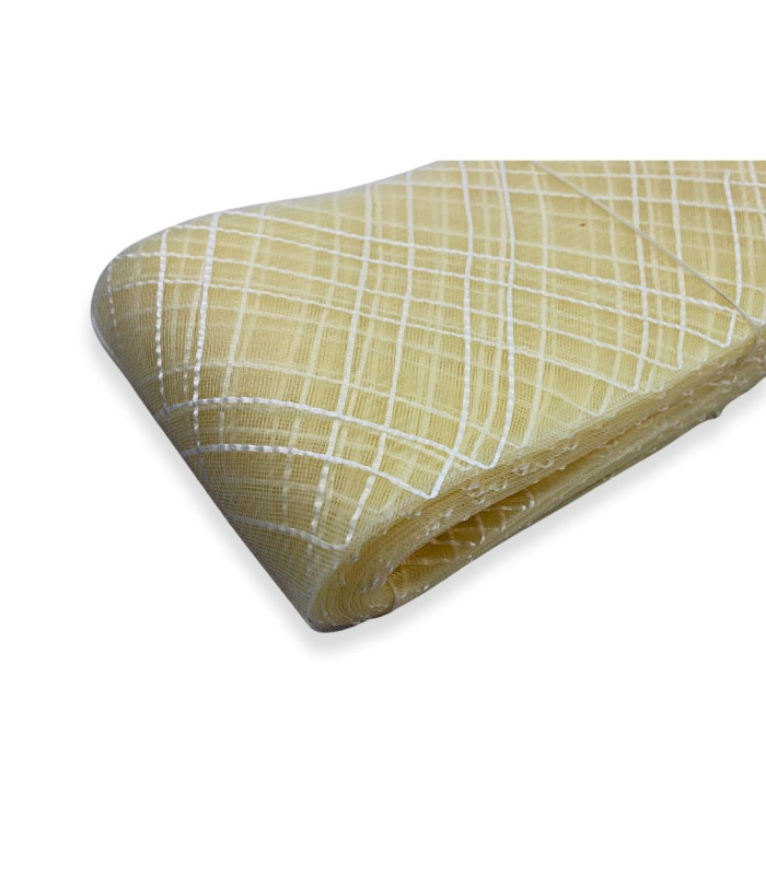 CRIN DOUBLE LOSANGE AVEC RAFIA 15 CM