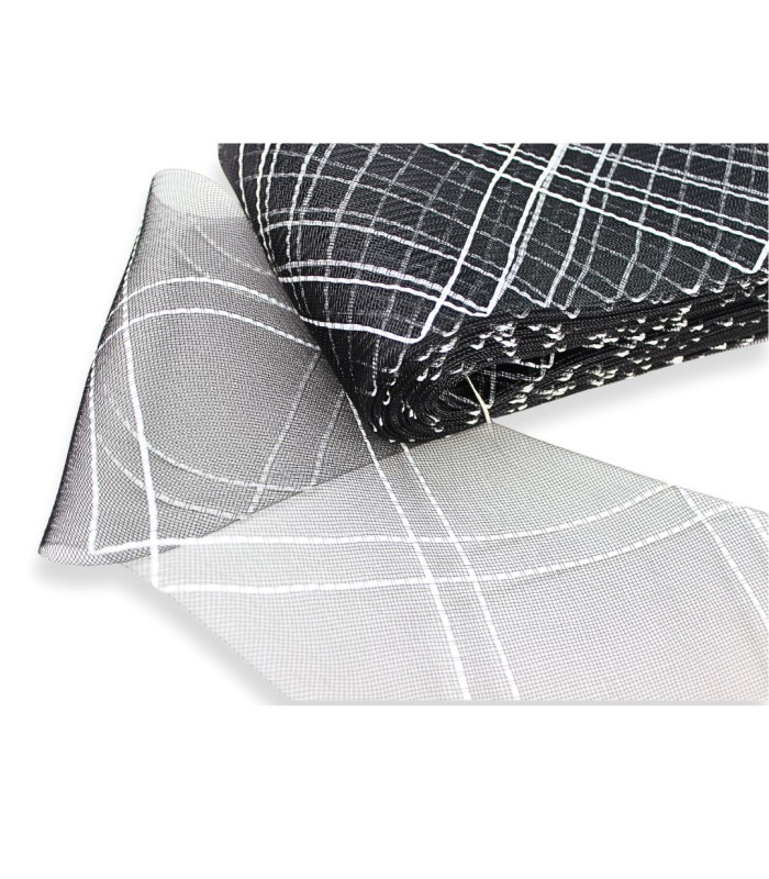 CRIN DOUBLE LOSANGE AVEC RAFIA 15 CM