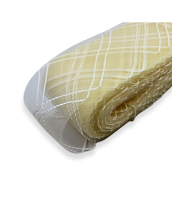 CRIN DOUBLE LOSANGE AVEC RAFIA 10 CM