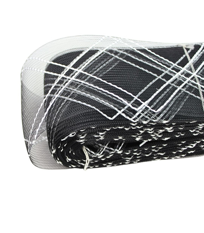 CRIN DOUBLE LOSANGE AVEC RAFIA 10 CM