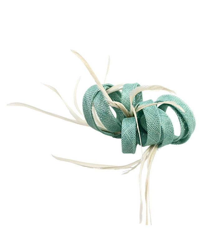 TOCADO PEINETA - SINAMAY ET PLUMES D'OCA BIOT