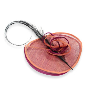 TOCADO EN SINAMAY - PLUME D'OSTRICH BRÛLÉE