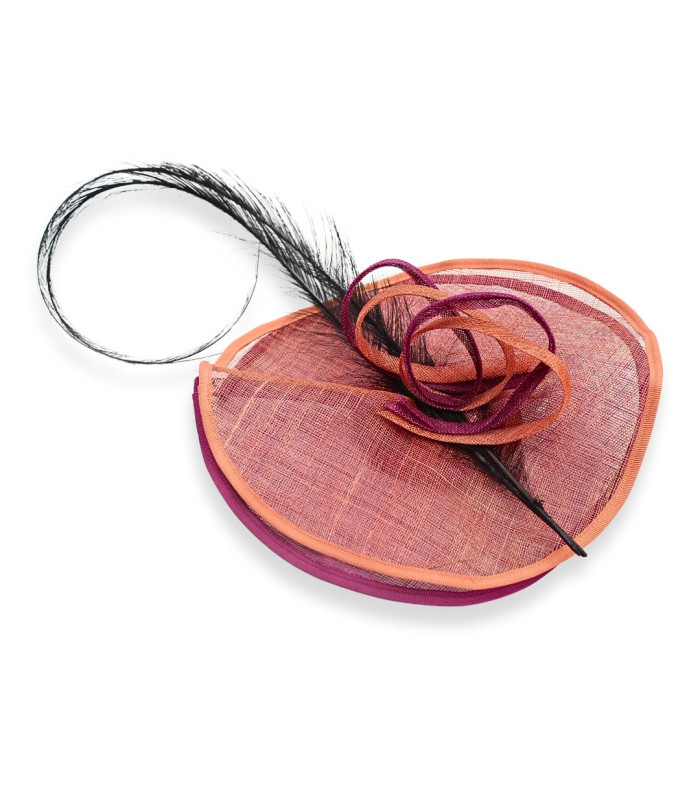 TOCADO EN SINAMAY - PLUME D'OSTRICH BRÛLÉE