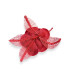 FLEUR EN VELOURS AVEC FEUILLES EN SINAMAY ET PAILLETTES
