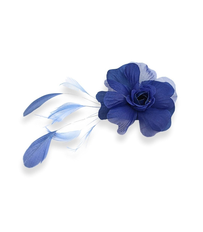 MINI FLEUR DÉCORATIVE TISSU - PLUMES