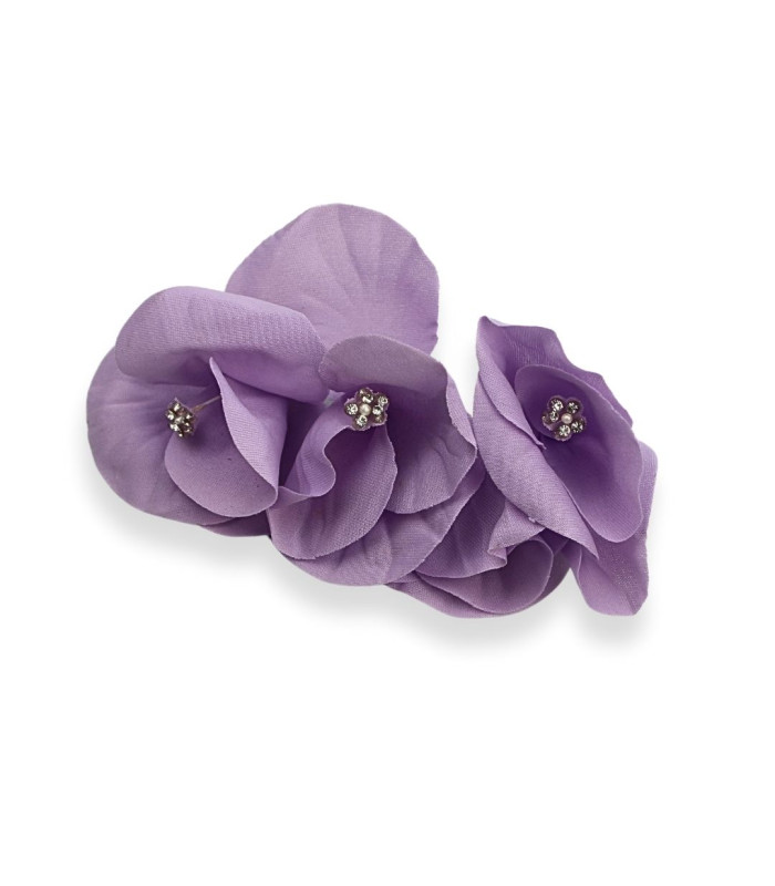 BOUQUET DE FLEURS EN TISSU SYNTHÉTIQUE AVEC STRASS