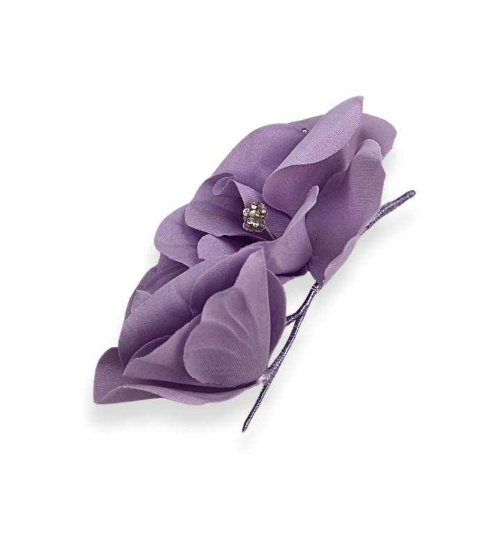 BOUQUET DE FLEURS EN TISSU SYNTHÉTIQUE AVEC STRASS