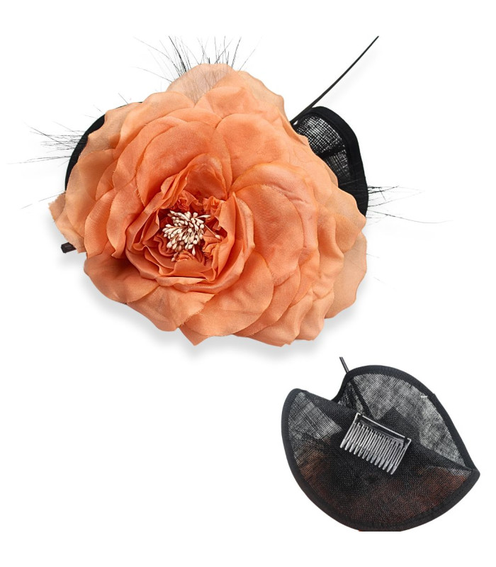 TOCADO FLEUR EN ORGANZA