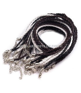 COLLIER TRESSE EN FOURRURE SINTHETIQUE