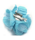 FLEUR EN TISSU ET TULLE AVEC BROCHE