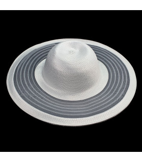 CHAPEAU SEMI-ACHEVÉ - CRIN ET PAILLE SYNTHÉTIQUE