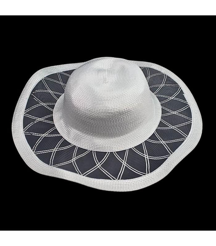 CHAPEAU SEMI-ACHEVÉ - CRIN ET PAILLE SYNTHÉTIQUE