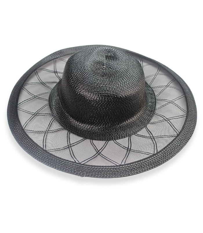 CHAPEAU SEMI-ACHEVÉ - CRIN ET PAILLE SYNTHÉTIQUE