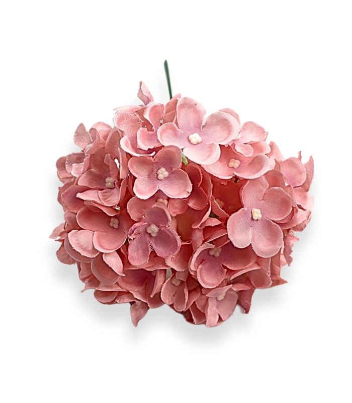 HORTENSIA EN TISSU Ø13CM