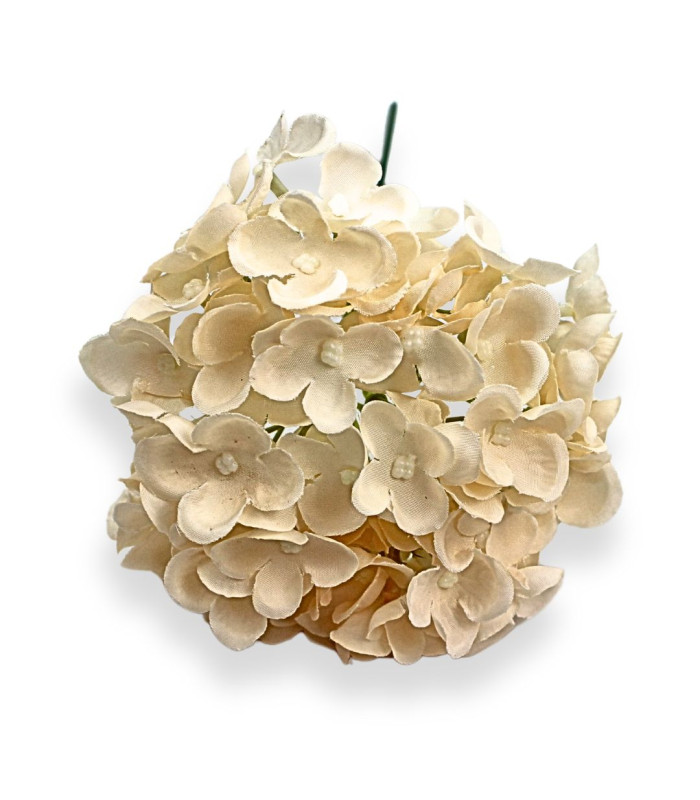 HORTENSIA EN TISSU Ø13CM