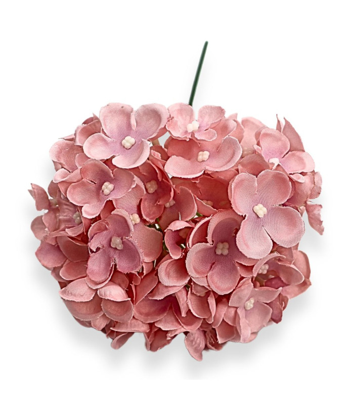 HORTENSIA EN TISSU Ø13CM