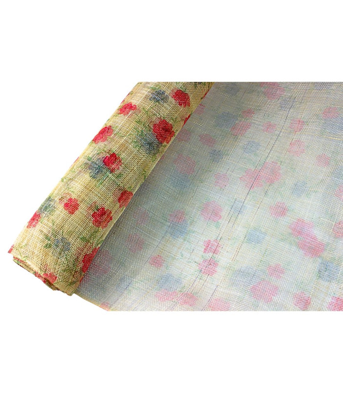 SINAMAY IMPRIMÉ APPRÊTÉ - 90CMS X 100CMS