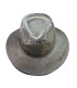 FORME EN ALUMINIUM POUR CHAPEAU STYLE FEDORA - 2 PIÈCES