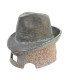 FORME EN ALUMINIUM POUR CHAPEAU STYLE TRILBY - 2 PIÈCES