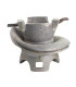 FORME EN ALUMINIUM BASE DE CHAPEAU - 2 PIÈCES
