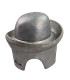 FORME EN ALUMINIUM POUR CHAPEAU CALOTTE RONDE - 2 PIÈCES