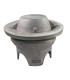 FORME EN ALUMINIUM POUR CHAPEAU CALOTTE RONDE - 2 PIÈCES