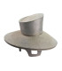 FORME EN ALUMINIUM POUR CHAPEAU À LARGE BORD - 2 PIÈCES