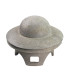 FORME EN ALUMINIUM POUR CHAPEAU CALOTTE RONDE - 2 PIÈCES