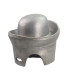 FORME EN ALUMINIUM POUR CHAPEAU STYLE MELON - 2 PIÈCES